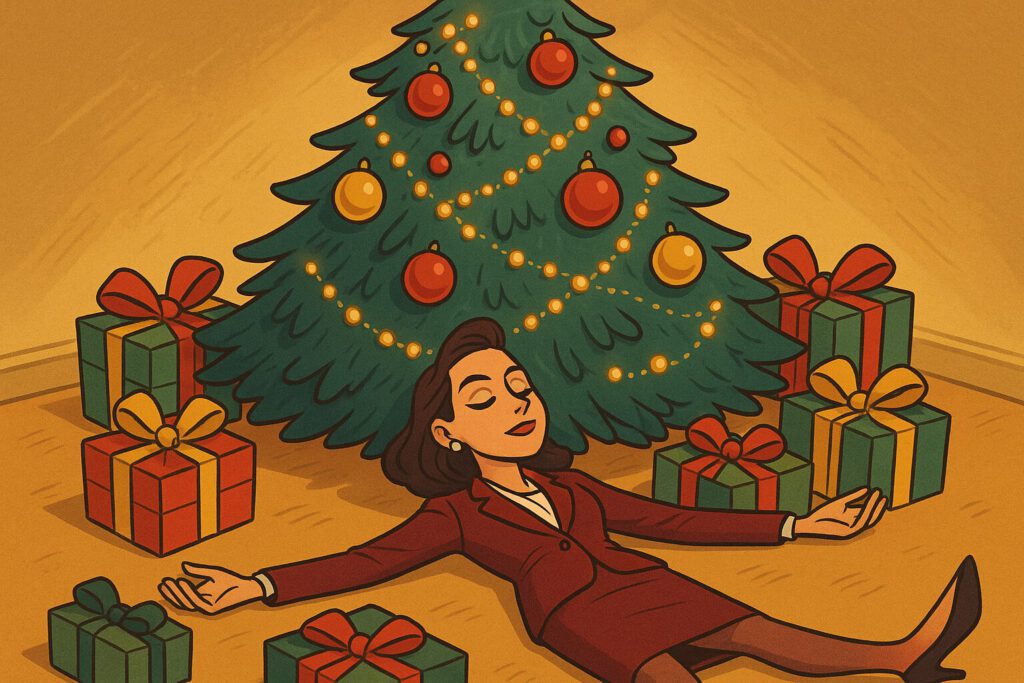 Erschöpft an Weihnachten - Perfektionismus bis zum Umfallen KI-like